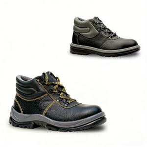 Zapatos de Seguridad con Parte Superior de Cuero y Microfibra, Puntera de Acero, Suela de TPU Antipinchazos, Entresuela Compuesta, Botas de Trabajo Industriales - Product Image 4