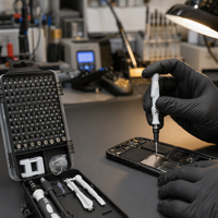 115-in-1 Präzisions-Schraubendreher-Set Professionelles Reparatur-Werkzeugset mit Flachkopf und Mehrfach-Bits für Elektronik und Telefone