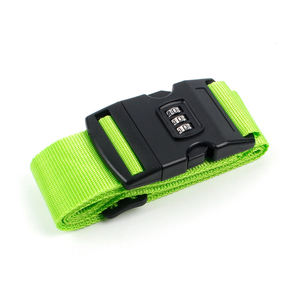 Logo personnalisé <span class=keywords><strong>valise</strong></span> d'aéroport réglable <span class=keywords><strong>sangle</strong></span> croisée tissé voyage <span class=keywords><strong>Tsa</strong></span> codé boucle de verrouillage ceinture à bagages - Product Image 3