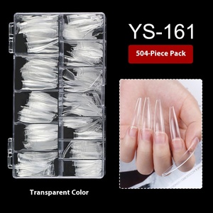 Best-seller européen et américain <span class=keywords><strong>pansement</strong></span> à ongles français demi-bâton transparent faux ongles Patch 504 boîte <span class=keywords><strong>pour</strong></span> application au doigt - Product Image 6