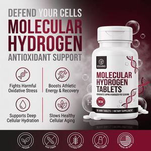 Tabletas Veganas de Hidrógeno H2 Antioxidantes Celulares, Marca Privada OEM - Product Image 1