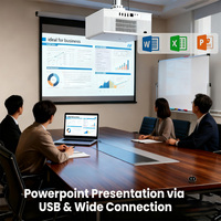 Nuevo Proyector Inteligente A80W de 100 Pulgadas, Android, 1080P, 4K, HD, para el Hogar y Negocios