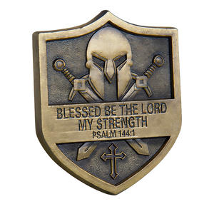 Moneda de Metal Personalizada con la Imagen de Hombre de <span class=keywords><strong>Dios</strong></span>, en Forma de Escudo, con Relieve 3D, Regalo Cristiano para Fiestas, Decoración para el Hogar - Product Image 2