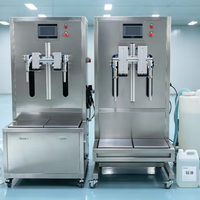 Machine de remplissage de liquides pour bouteilles d'huile d'olive 500 ml, machine de remplissage de bouteilles d'huile de cuisson 200 g, remplisseur pondéral pour détergent lessive et savon 1 kg
