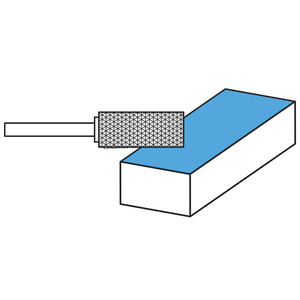 Cortador rotatorio Fervi de 8 mm de diámetro y 65 mm de longitud, herramienta de corte de metal para trabajos de precisión - Product Image 1