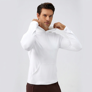 Custom Fabric Men's <b>Thin</b> <b>Hoodie</b> Pullover Sports <b>Hoodie</b> Men's <b>Hoodie</b> Support Customized logo - Product Image 1