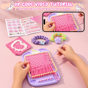 Kids Friendship Bracelet Making Kit DIY Weaving <strong>Loom</strong> Colorful Ropes Bands &amp; <strong>Beads</strong> Creative Arts and Crafts Gift Toys <strong>for</strong> Girls - Product Image 2