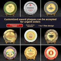 Plaque de récompense personnalisable en alliage avec impression de figurine et thème de statue – Décoration pour usage professionnel et autorisation d'entreprise