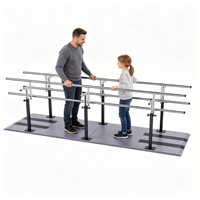 Barres parallèles réglables de 10 pieds, équipement d'entraînement de réadaptation, système de rails de physiothérapie pour adultes et enfants
