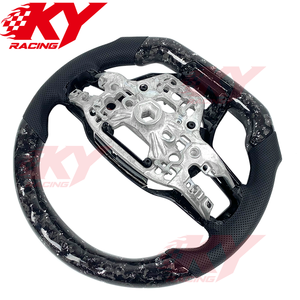 พวงมาลัยรถแข่งสไตล์คาร์บอนไฟเบอร์ LED แบบกำหนดเอง สำหรับ Ford Mustang GT GT350 GT500 Shelby ปี 2024-2026 - Product Image 3
