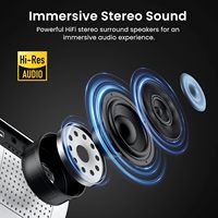 Mini projecteur portable Full HD 1080P natif 250 lumens avec prise en charge 4K, haut-parleur intégré, compatible Smartphone/USB/AV Fire Stick PS5