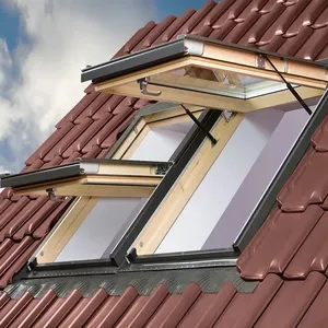 Su geçirmez çatı penceresi için Modern alüminyum çerçeve düz lamine Float cam Skylight