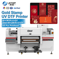 Impresora Digital de Etiquetas LETOP, Impresora de Inyección de Tinta UV de Rollo a Rollo, Impresora UV DTF Multifuncional