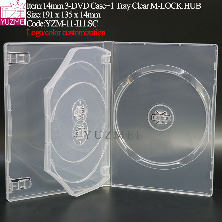 I11:14mm M-LOCK 3-DVD Case Clear