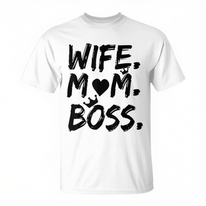 Camiseta Wife Mom Boss, regalo del día de la madre para mujeres - Product Image 2