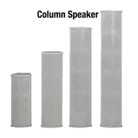 Altavoz de Columna Profesional para Exteriores, Resistente al Agua, con Rejilla Metálica, para Instalaciones Comerciales y de PA