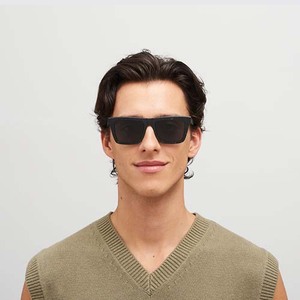 Lmamba xu hướng mới 2025 thời trang khung lớn thương hiệu vuông UV400 PC + CP kính mặt trời biểu tượng tùy chỉnh thiết kế kính mát nam nữ - Product Image 2