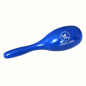 Maracas personnalisées avec logo, grandes, en plastique, pour fêtes mexicaines, pour enfants, colorées, néon, pour l'éveil musical des bébés - Product Image 1