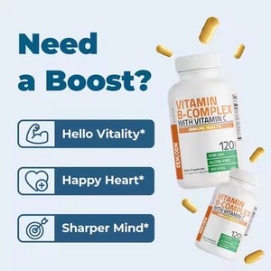 Suplemento a base de hierbas Cápsula de <span class=keywords><strong>complejo</strong></span> de vitamina <span class=keywords><strong>B</strong></span> Salud inmune Soporte de energía y soporte del <span class=keywords><strong>sistema</strong></span> <span class=keywords><strong>nervioso</strong></span> - Product Image 6