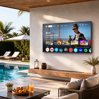 Pantalla Digital Comercial de 75 Pulgadas, 1000 Nits, Ultrafina, para Montaje en Pared, IP55, Resistente al Agua, para Exteriores, TV, Elevador, Educación