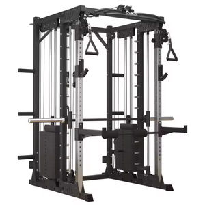 Rack de musculation multifonctionnel Smith Machine Commercial avec croisement de câbles et structure de portique <span class=keywords><strong>pour</strong></span> exercices de force - Product Image 1