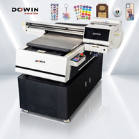 Mesin Cetak Inkjet UV Flatbed A1 6090 I1600 I3200 untuk Casing Ponsel, Botol Kaca, dan Akrilik