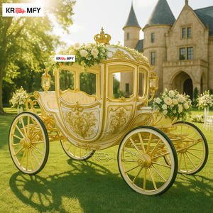 Exclusiva Carruaje Real de Caballos para Bodas Europeas, de la Mejor Calidad, para Exteriores, Navidad - Product Image 3