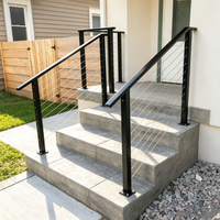 Poteau de balustrade en acier inoxydable 316 de haute qualité, anti-corrosion, pour câble métallique, garde-corps de terrasse, main courante de balcon et escalier