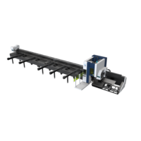 Machine de découpe laser à fibre CNC robuste pour tubes, 3000 à 6000W, double mandrin latéral avec chargement semi-automatique