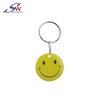 Étiquette de clé personnalisée NFC en PVC-ÉPOXY, étanche et résistante aux intempéries, avec code QR/logo, puce RFID 13,56 MHz T5577 EM4305, contrôle d'accès pour hôtel