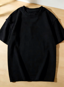 Camiseta de Lujo para Hombre, 100% Algodón, Cuello Redondo, Manga Corta, Hombros Caídos, Personalizable con Logotipo Bordado - Product Image 4