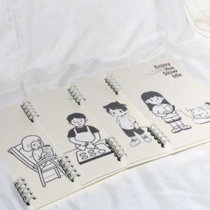 Tùy chỉnh A5 sinh viên Nhật ký thiết kế mới phim hoạt hình phong cách in bìa cứng <span class=keywords><strong>PP</strong></span> giấy máy tính xách tay nhiệt ràng buộc Loose-Leaf máy tính xách tay - Product Image 5