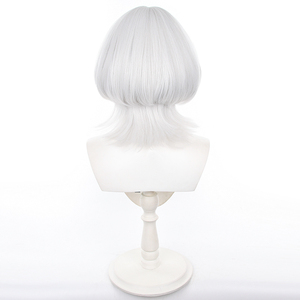 Peluca de Cosplay Ainizi de 40 cm, Corta, Gris Plateado, de Rana Kaname, de <span class=keywords><strong>BanG</strong></span> Dream! ¡Es mi GO! ! - Product Image 5