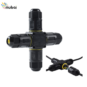 Conector de Cable Tipo X CE IP68 Impermeable de 24A 2.5-4mm2 10AWG 12AWG 14AWG para Iluminación - Product Image 1