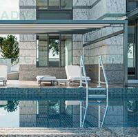Pergola de luxe motorisée à télécommande en PVC avec toit rétractable en polycarbonate pour l'extérieur