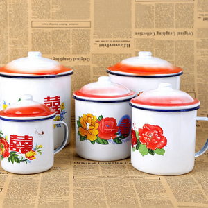 Tazas de Café Esmaltadas Personalizadas con Logotipo, Suministro Directo de Fábrica, Venta al Por Mayor, 12oz/350ml, Tazas de Esmalte Blanco para Acampar - Product Image 4