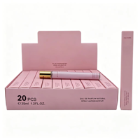Parfum pour femme en format voyage 35 ml, style rose, 20 pièces par boîte, spray longue durée, vente en gros
