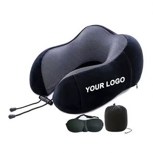 Coussin de Voyage Ergonomique Personnalisé avec Logo sur Mesure en Mousse à Mémoire de Forme pour Soulager la Douleur - Product Image 1