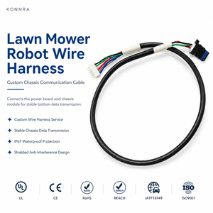Kabel Komunikasi Chassis Robot Pemotong Rumput Kustom, Kabel Kawat Berinti Tembaga Tahan Air IP67, Harness Kabel Terproteksi, Papan Daya - Product Image 1