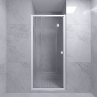 Cabine de douche de luxe sur mesure et cabine de douche rectangulaire avec porte battante pour salle de bain