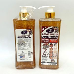 In Offerta Speciale e Disponibile in Magazzino: Bagnoschiuma Esfoliante da 1000ml Illuminante alla Curcuma con Vitamina C, Papaia e Rosa, Gel Doccia Idratante per il Corpo - Product Image 3