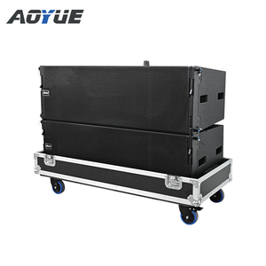 Système de sonorisation pour scène extérieure, enceintes line array à 3 voies avec haut-parleurs à cornes, aimants néodyme, double 12 pouces, modèle WL12. - Product Image 1