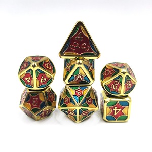 Juego de Dados Metálicos Poliédricos DND en Oferta, con Esquinas Redondeadas, Multifacéticos, <span class=keywords><strong>Serie</strong></span> Geométrica Galaxy, Ecológicos, 7 Piezas, para <span class=keywords><strong>Dungeons</strong></span> & <span class=keywords><strong>Dragons</strong></span> - Product Image 3