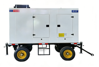 Groupe électrogène diesel mobile sur remorque 30 kW/37,5 kVA avec moteur puissant pour l'alimentation extérieure