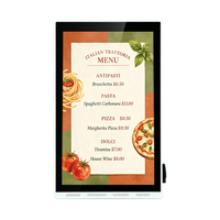 Lecteur de menu numérique Android 15,6 pouces pour table, écran LCD tout-en-un pour affichage de menus de snack-bars et diffusion d'informations sur les plats