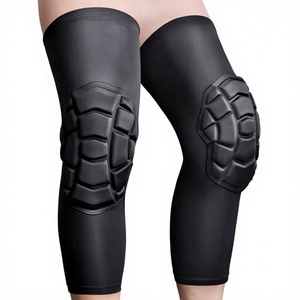 Genouillères en néoprène avec rembourrage, absorption des chocs, protection pour le basketball, toutes saisons, unisexe, design à enfiler - Product Image 2
