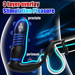 Shock elektrik Stimulator prostat Anal Stimulator untuk anak laki-laki pemijat prostat Stimulator mainan seks untuk pasangan - Product Image 4