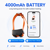 Collar de Rastreo GPS GLONASS 2G Resistente al Agua, Larga Duración de Batería, Localizador en Tiempo Real, Geo Cercas, Historial de Rutas, Correa de TPU Resistente, PC