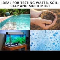 Tiras Reactivas de pH 0-14, Kit de Prueba de pH para Piscina, Spa, Acuario, Tanque de Peces, Orina, Saliva, Bebidas, Kit de Prueba de pH en Papel para Hacer Jabón