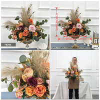 Centro de Mesa Decorativo de Flores Artificiales de Seda para Bodas, Día de la Madre y Eventos, Personalizado al por Mayor